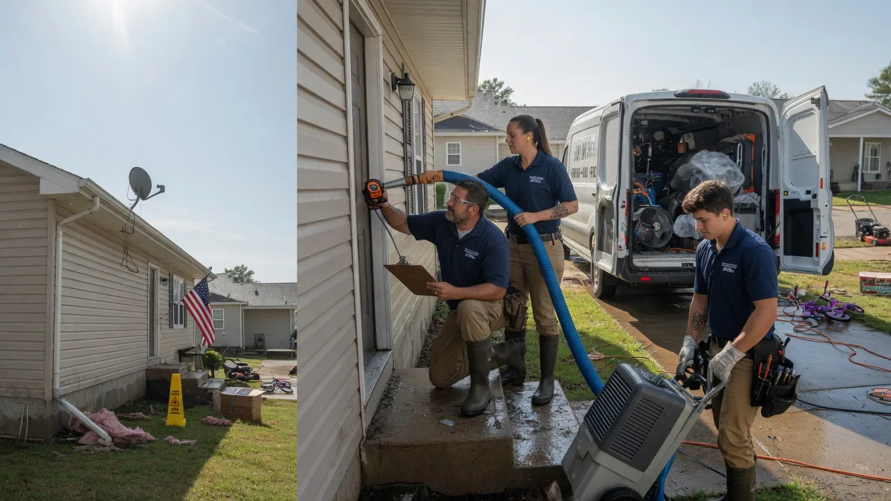 Ceiling Water Damage Restoration in Dahlgren, IL near me